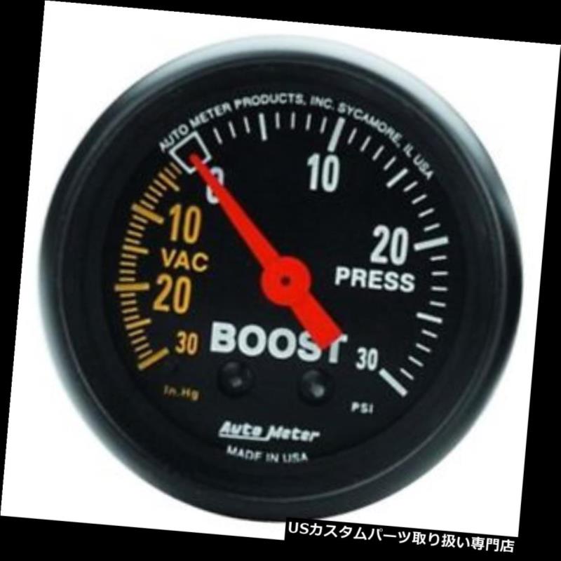 USタコメーター オートメーター2614 Zシリーズメカニカルブースト/真空計、2/1/16インチ Auto Meter 2614 Z-Series Mechanical Boost/Vacuum Gauge, 2-1/16 Inch