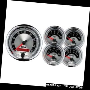 USタコメーター オートメーター1202アメリカンマッスル5ピースゲージキット Auto Meter 1202 American Muscle 5 Piece Gauge Kit