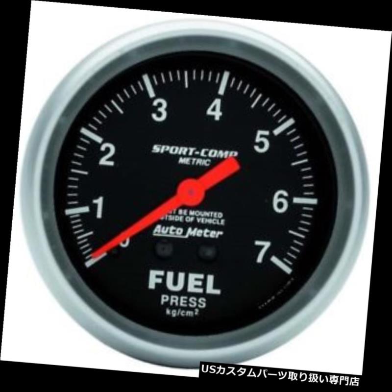 USタコメーター オートメーター3412-Jスポーツコンプメカニカル燃圧計 Auto Meter 3412-J Sport-Comp Mechanical Fuel Pressure Gauge