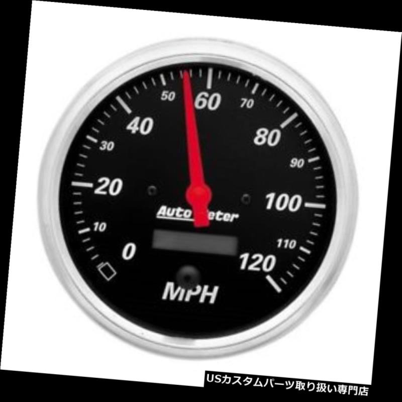 USタコメーター オートメーター1489デザイナーブラックエアコアスピードメーターゲージ、5インチ Auto Meter 1489 Designer Black Air-Core Speedometer Gauge, 5 Inch