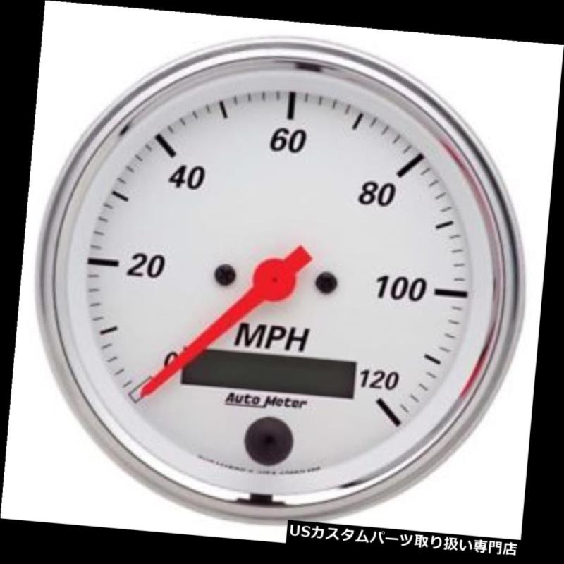 USタコメーター オートメーター1380北極白空芯スピードメーターゲージ Auto Meter 1380 Arctic White Air-Core Speedometer Gauge