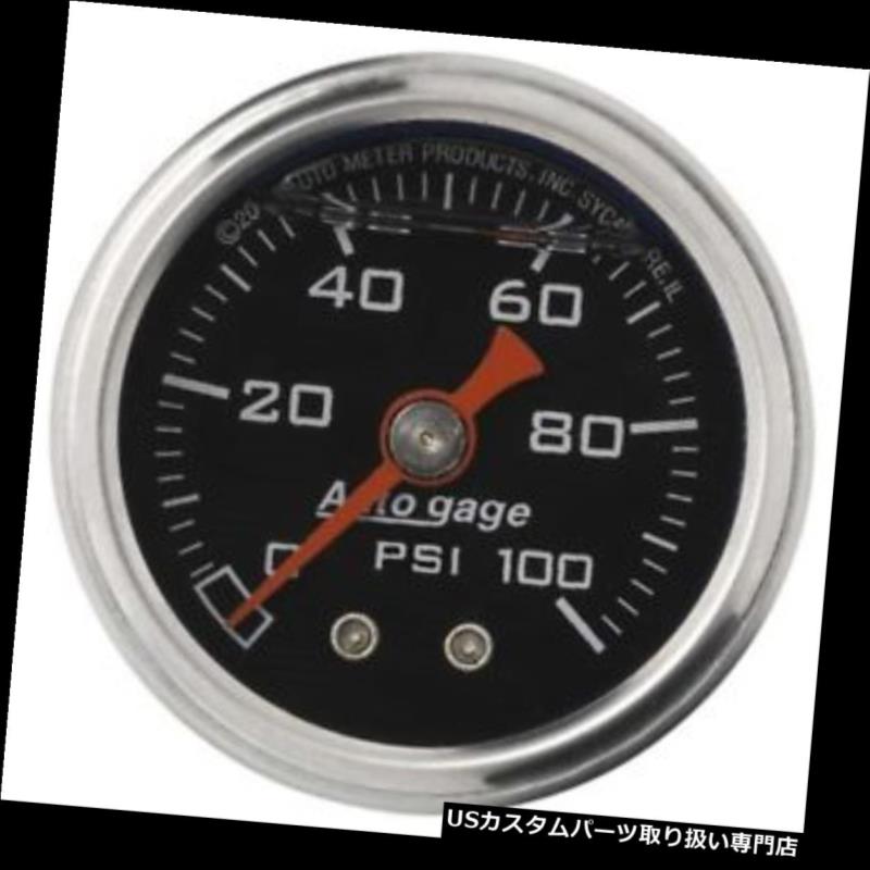 USタコメーター オートメーター2174オートゲージ機械式圧力計、1-1 / 2インチ、0-100 Auto Meter 2174 Auto Gage Mechanical Pressure Gauge, 1-1/2 Inch, 0-100