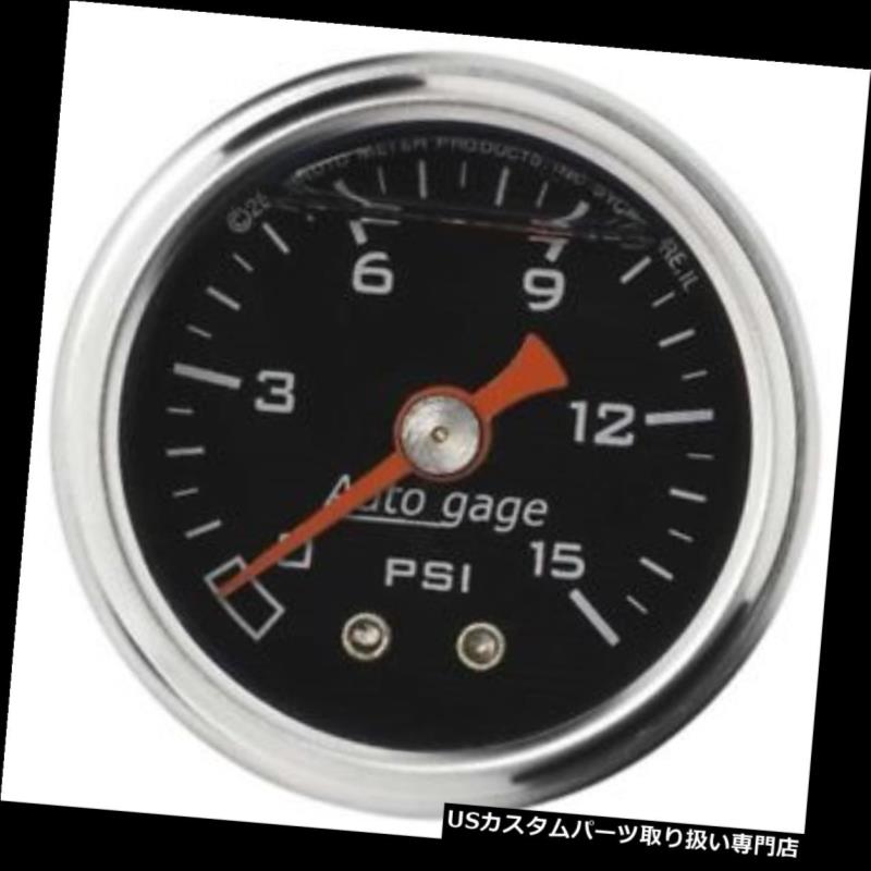 USタコメーター オートメーター2172オートゲージ機械式圧力計、1-1 / 2インチ、0?15 Auto Meter 2172 Auto Gage Mechanical Pressure Gauge, 1-1/2 Inch, 0-15