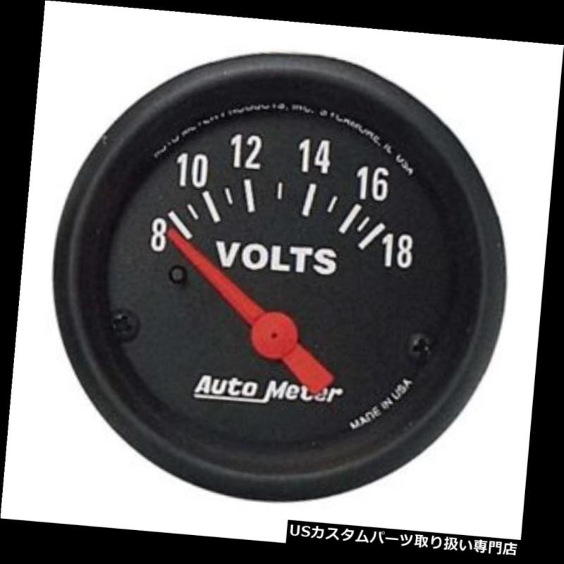 USタコメーター オートメーター2645 Zシリーズ空芯電圧計、2?1/16インチ Auto Meter 2645 Z-Series Air-Core Voltmeter Gauge, 2-1/16 Inch