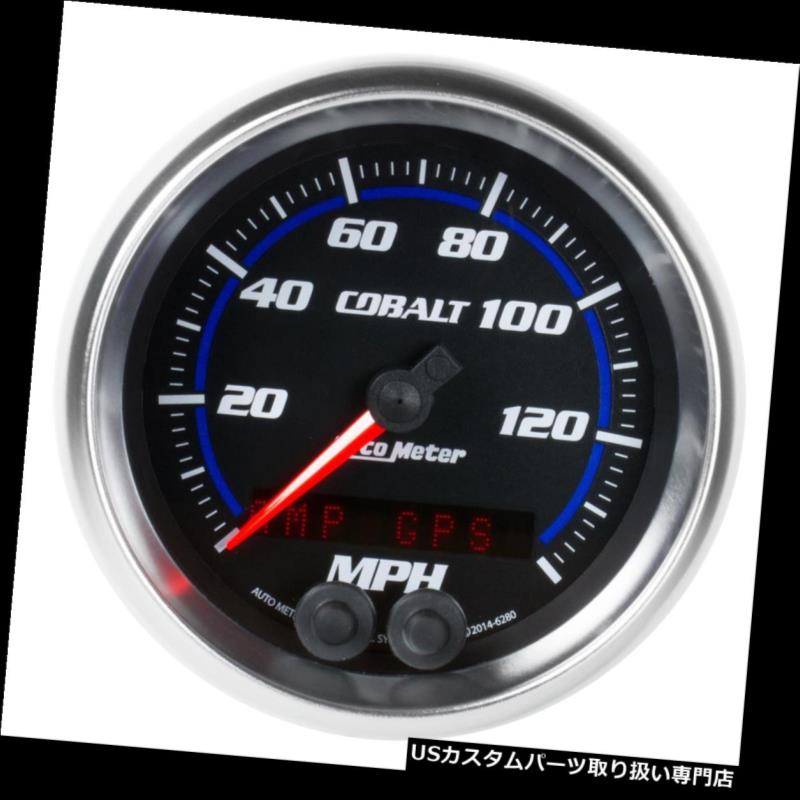 USタコメーター オートメーター6280コバルトスピードメーター、3-3 / 8、0-140 MPH、フラットレンズ Auto Meter 6280 Cobalt Speedometer, 3-3/8, 0-140 MPH, Flat Lens