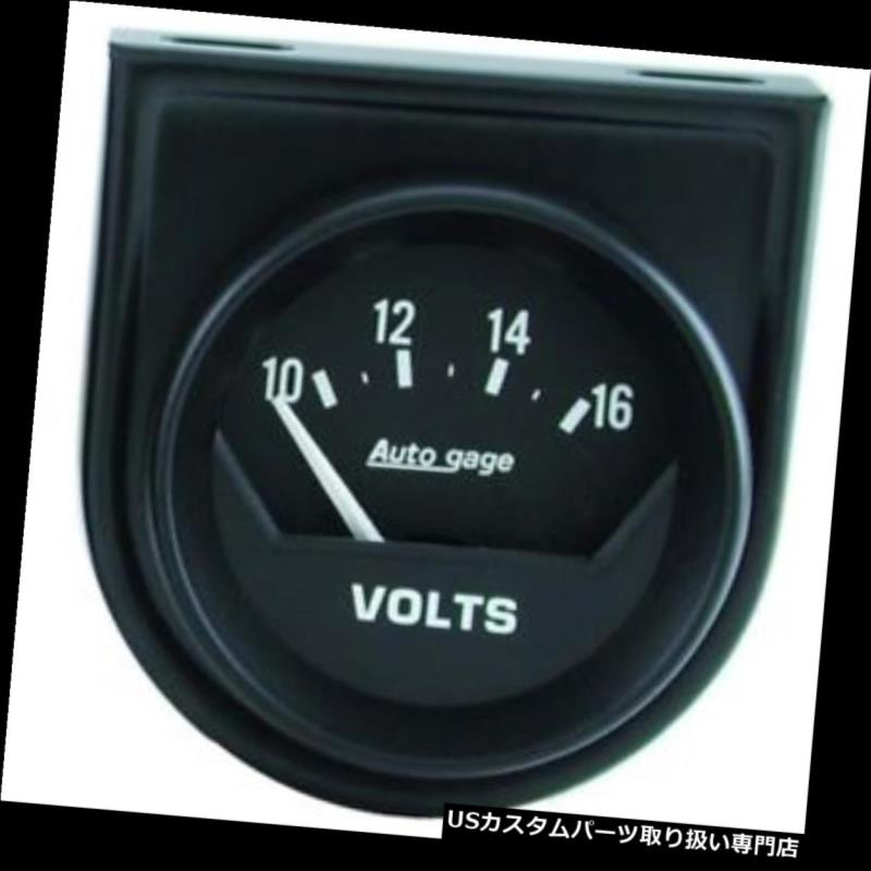 USタコメーター オートメーター2362オートゲージ空芯電圧計ゲージ、パネル付、2インチ Auto Meter 2362 Auto Gage Air-Core Voltmeter Gauge w/Panel, 2 Inch
