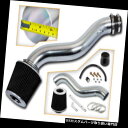 USエアインテーク インナーダクト BCP BLACK 88-91ホンダシビック/ CRX 1.6L L4エアインテークレーシングシステム+フィルター BCP ...