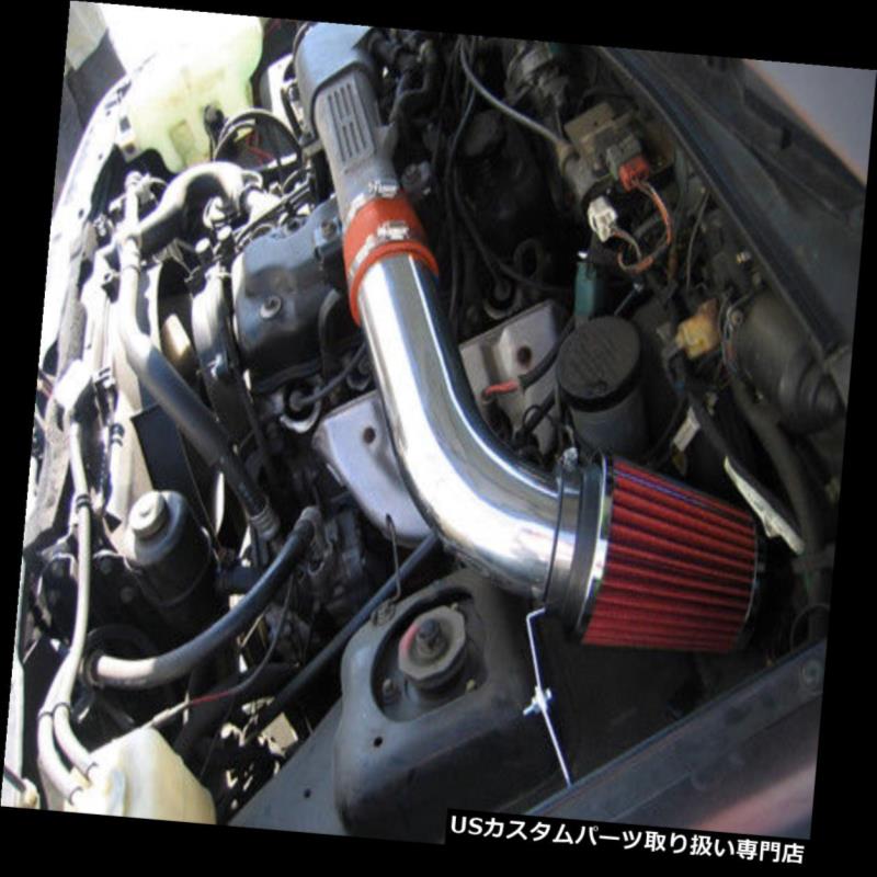 USエアインテーク インナーダクト BCP RED 1989-1994シボレージオトラッカー1.6 4cylショートラムインテークキット+エアフィルター BCP RED 1989-1994 Chevy Geo Tracker 1.6 4cyl Short Ram Intake Kit +Air Filter