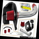 USエアインテーク インナーダクト BCP RED 14-18 Silverado 1500 4.3 V 6ヒートシールドコールドエアインテークキット+フィルタ...