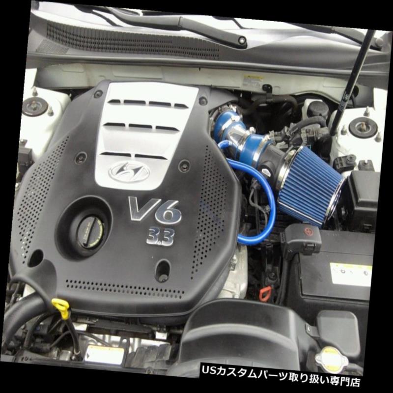 USơ ʡ BCP֥롼硼ȥ२ơ+ե륿2006 2007 2008ʥ3.3L V6 BCP BLUE Short Ram Air Intake + Filter For 2006 2007 2008 Sonata 3.3L V6