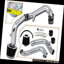 USエアインテーク インナーダクト BCP BLACK 01-05ホンダシビック1.7L L4 MTコールドエアインテークシステム+エアフィルター BCP BL...