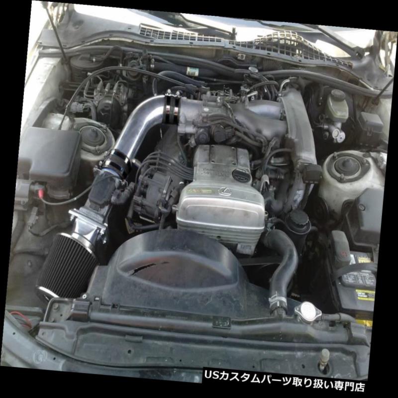 USエアインテーク インナーダクト 92-95レクサスSC300 GS300 3.0 Lラム空気吸入誘導キット+ブラックフィルター用BCP BCP For 92-95 Lexus SC300 GS300 3.0L Ram Air Intake Induction Kit +BLACK Filter