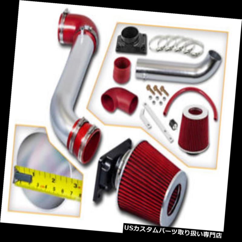 USエアインテーク インナーダクト BCP RED 99-03ギャラント2.4 L4 / 3.0 V6ショートラムエアインテークレーシングシステム+フィルター BCP RED 99-03 Galant 2.4 L4/3.0 V6 Short Ram Air Intake Racing System + Filter