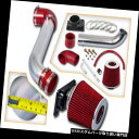 USエアインテーク インナーダクト BCP RED 99-03ギャラント2.4 L4 / 3.0 V6ショートラムエアインテークレーシングシステム+フィルター ...