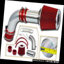 USエアインテーク インナーダクト BCPレッド03-06アコード2.4L L4非MAF DX LX EX SEラムエアインテークキット+フィルター BCP R...