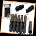 USナット MONSTER LUG 14X1.5 M14 1.5 48MMエクステンドホイールナットリムの開き口オープン20ブラック MONSTER LUG 1...