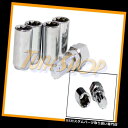 USナット 4チューナーホイールロックラグナット8ポイントキー12X1.5 12 1.5 ACORN OPEN END CHROME L 4 TUNER WHE...