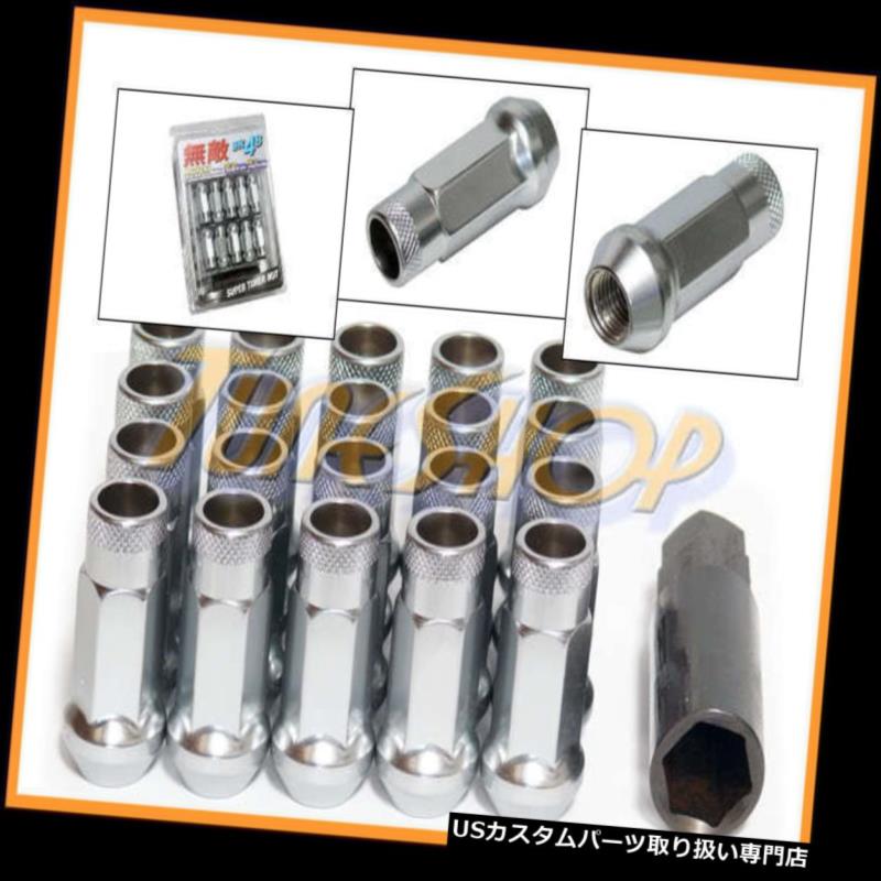 USʥå MUTEKI SR48ۥ饰ʥå12X1.25 1.25 ACORNĥץ󥨥20СN MUTEKI SR48 WHEELS LUG NUTS 12X1.25 1.25 ACORN RIM EXTENDED OPEN END 20 SILVER N