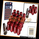 USナット VOLK RACING RAYSストレートL42デュラホイールロックナッツ12X1.25 1.25リムレッドS VOLK RACING RAYS S...