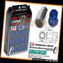 USナット KICS LEGGDURA 35MMホイールロックラッグナッツ12X1.5 1.5 ACORN RIM鍛造ブルー20 H KICS LEGGDURA...
