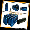 USナット MUTEKI CLOSE ENDスプラインチューナーロックラグナッツ12X1.25 1.25 ACORNホイールリムブルーN MUTEKI CLOS...