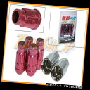 USナット MUTEKI SR48 4ホイールロックナッツセット12X1.5 1.5 ACORNリムオープンエンドピンクT MUTEKI SR48 4 WHEE...