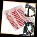 USナット 4 PCS WORK EMOTION CR KAIレーシングホイールデカールシートステッカーナットレッドビニール 4 PCS WORK EMOTIO...