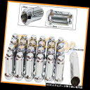 USナット 24ヒートトリートメントXL 6スプラインホイールリムロックラグナット14X1.5 M14 1.5 ACORN CLOSE 24 HEAT TREA...