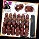 USナット 24 GORILLA SPLINEチューナーロックラグナット12X1.5 1.5 ACORNホイールリムレッドクローズM 24 GORILLA SP...