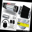 USエアインテーク インナーダクト 黒の短いRam吸気インテークキット+ 99-02 Windstar 3.8L V6用フィルター BLACK Short Ra...
