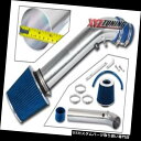 USエアインテーク インナーダクト JDM BLUE 96-98シビックEX / HX 1.6 L 4ショートラムエアインテークキット+フィルター3