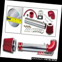 USエアインテーク インナーダクト RED 1992 1993 1994 1995ピックアップ4ランナー2.4Lショートラムエアインテーク+フィルター3