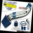 USエアインテーク インナーダクト 青ショートラム空気吸入誘導キット+ 07-11ラングラー3.8L V6用フィルター BLUE Short Ram Air I...
