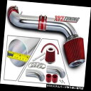 USエアインテーク インナーダクト 99-04グランドチェロキー4.7L V8用レッドショートラムエアインテークキット+フィルター RED Short Ram ...