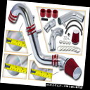 USエアインテーク インナーダクト 12-15 Civic Si / ILX 2.4L L4のための赤い冷気の吸気誘導キット+フィルター RED Cold Ai...