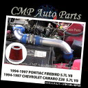USエアインテーク インナーダクト ブルーレッドエアインテークキットフィット1994-1997 CHEVY CAMARO PONTIAC FIREBIRD 5....