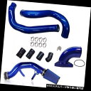 USエアインテーク インナーダクト 青いCACの管のキットの取り入れ口の肘冷たい空気取り入れ口03-07フォード6.0のPowerstrokeのディーゼル Bl...