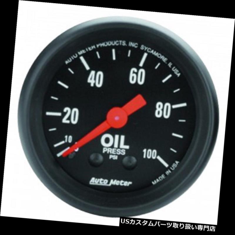 タコメーター オートメーター2604ユニバーサルメカニカルブラック2-1 / 16 "油圧0-100 PSIゲージ Auto ..