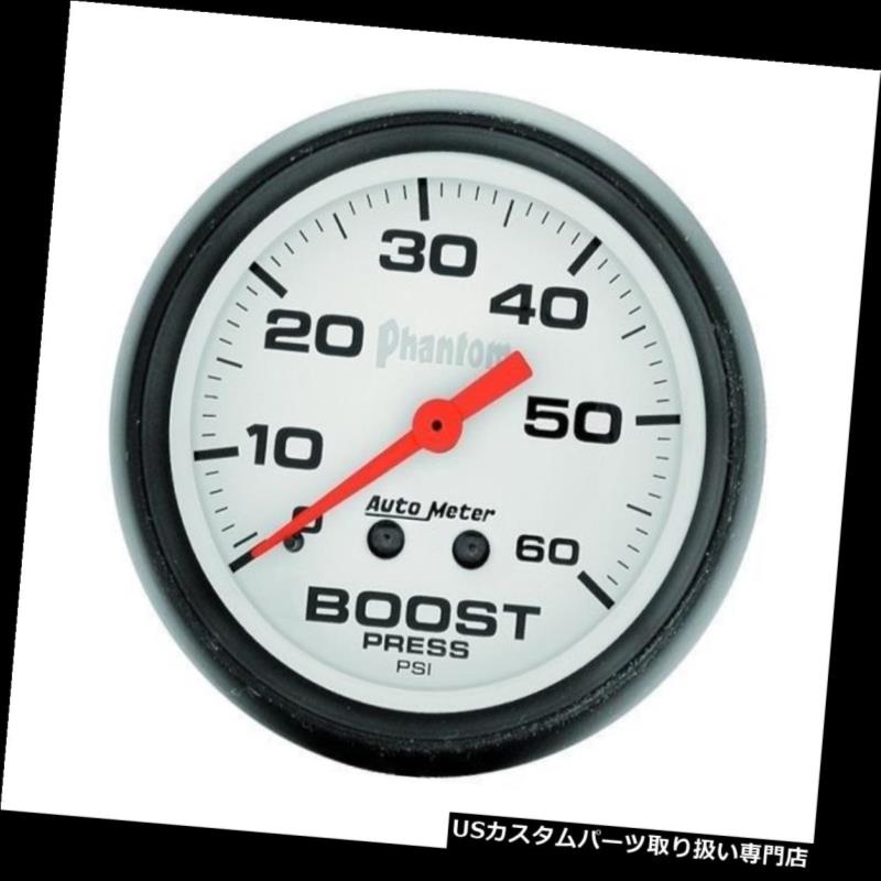タコメーター オートメーター5705ファントム2 1/16 "メカニカルブーストゲージ0-60 PSI Auto Meter 570..