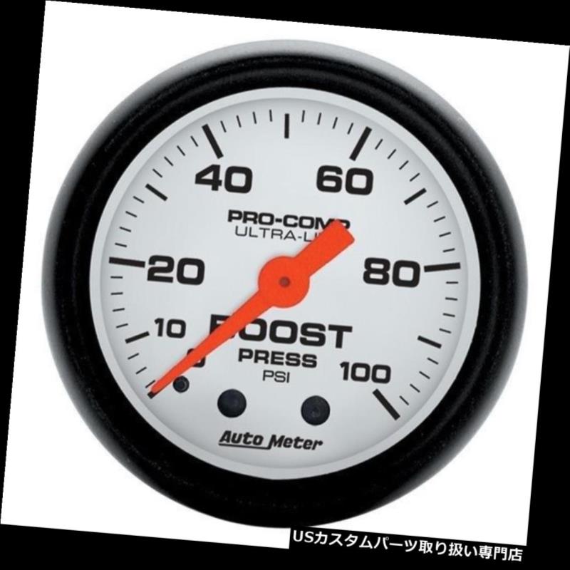 タコメーター オートメーター5706ファントム2 1/16 "メカニカルブーストゲージ0-100 PSI Auto Meter 57..