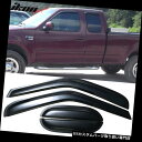 ベントバイザー ドアバイザー レインガード 97-03 Ford F150 F250拡張キャブアクリルウィンドウバイザー4本セット Fits 97-03 For...