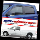 ベントバイザー ドアバイザー レインガード 米国 - バイザー2003 - 2009年ドッジラム3500クワッドキャブウィンドウベントバイザーガードインチャンネ...
