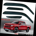 ベントバイザー ドアバイザー レインガード GMC Sierra Extended Cab 99-06用ウィンドウバイザーシェードサン/レイン/ウィンドガードフ...