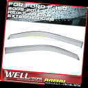 ベントバイザー ドアバイザー レインガード F-150 09-14ウィンドウバイザーのためのWellvisors Rain Sun Wind Deflector...