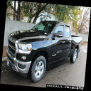 ベントバイザー ドアバイザー レインガード テープオンマットブラックベントバイザー4枚用2019 Dodge Ram Quad Cab Tape-on Matt...