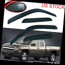 ベントバイザー ドアバイザー レインガード 4xベントウィンドウバイザーGMC Sierra Extended Cab 99-06 07モデルクラシック用テープ...