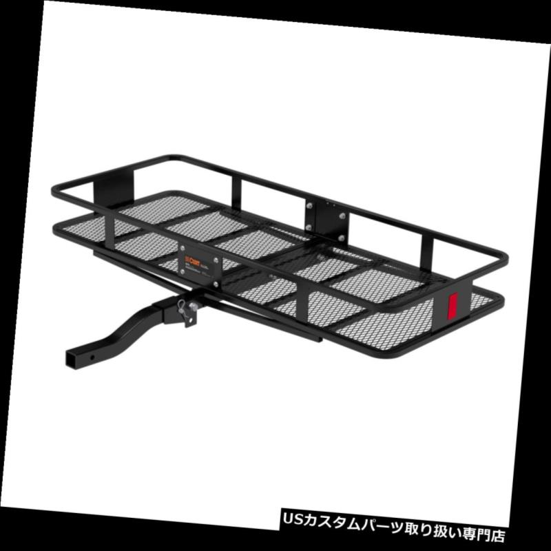 カーゴ ルーフ キャリア カート車両折りたたみ式取り付けバスケットスタイル貨物運搬船最大500ポンド18153 Curt Vehicle Folding Mounting Basket Style Cargo Carrier for up to 500 Lbs 18153