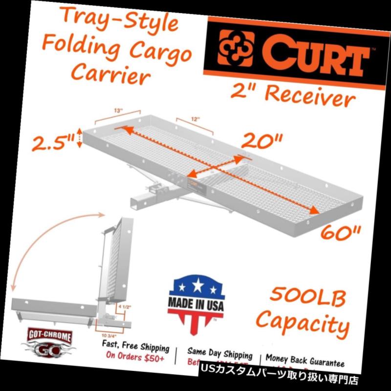 カーゴ ルーフ キャリア 2 "レシーバー用500LBキャップ付き18100カートアルミニウムトレイ式貨物運搬船..