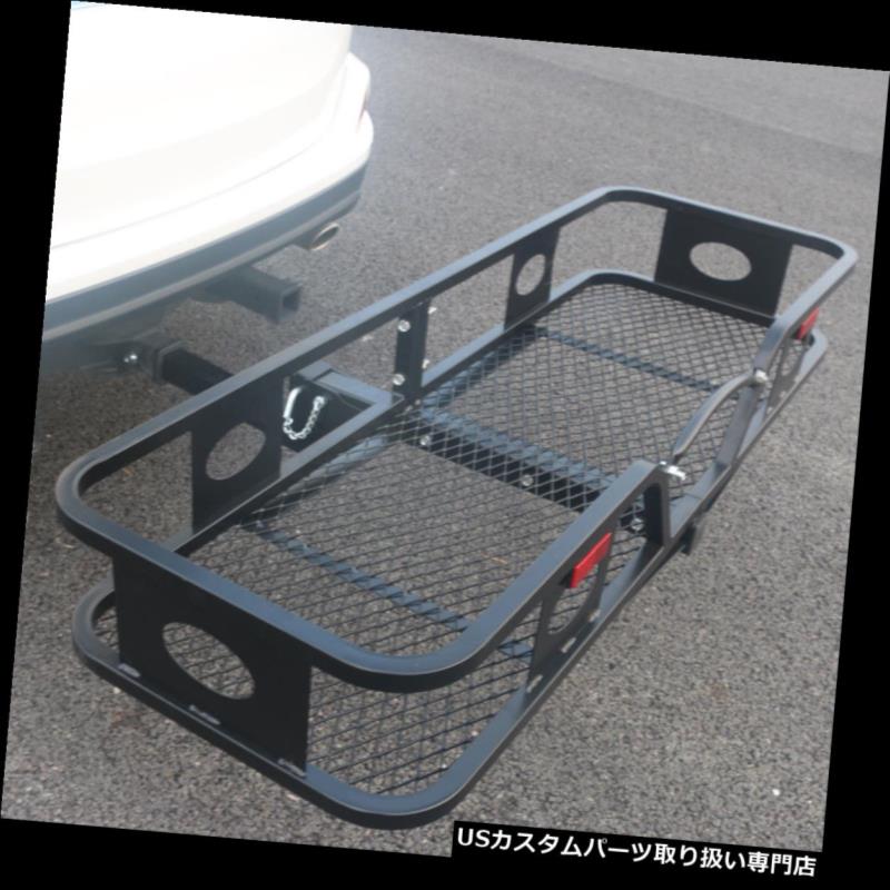 カーゴ ルーフ キャリア 150x50x20cmスチール製折りたたみ式ヒッチマウント貨物キャリア搭載バスケット荷物ラック 150x50x20cm Steel Folding Hitch-Mount Cargo Carrier Mounted Basket Luggage Rack