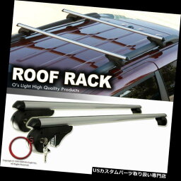 カーゴ ルーフ キャリア ダッジキャラバン/バイパールーフラックアルミクロスバートップカーゴバー+ロック Dodge Caravan/Viper Roof Rack Aluminum Crossbar Top Cargo Bars +Lock